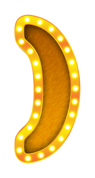 parentheses retro cinema light bulb sign alphabet png