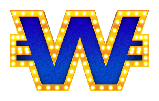 won retro cinema light bulb sign alphabet png