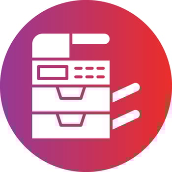 Photocopier Icon Style vector