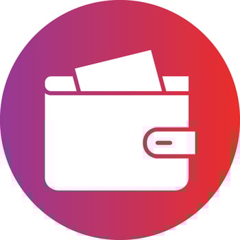 Wallet Icon Style vector