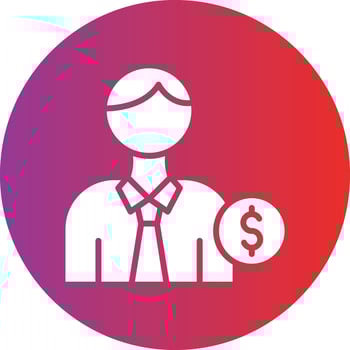 Accountant Icon Style vector