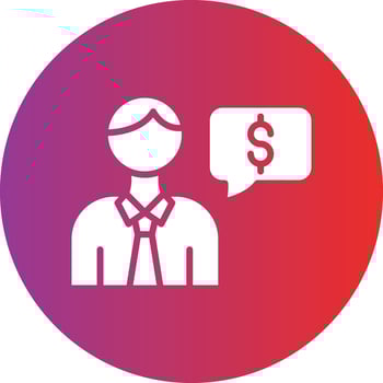 Financial Advisor Icon Style vector