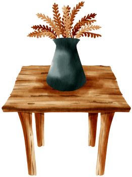 Autumn element watercolor ornament png