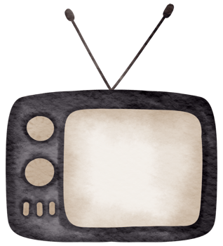Vintage element watercolor ornament png