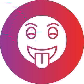 Tongue Out Icon Style vector