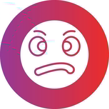 Suspicious Icon Style vector