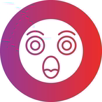 Shocked Icon Style vector