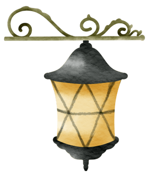 Vintage element watercolor ornament png