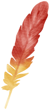 Feather watercolor hand paint png