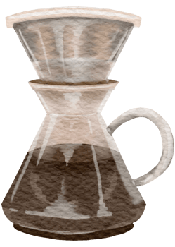 Coffee watercolor hand paint png