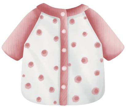 Baby clothes watercolor hand paint png