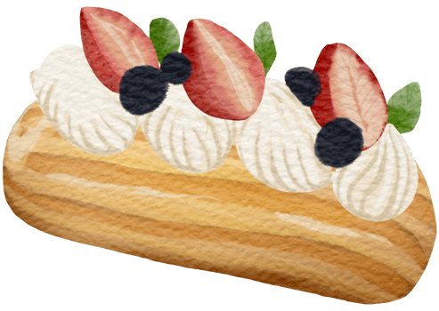 Bake and sweet dessert bakery watercolor png