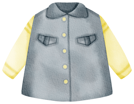 Baby clothes watercolor hand paint png