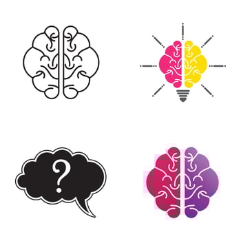Health Brain Vector Illustration Icon Template