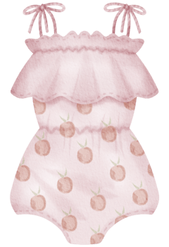 Baby clothes watercolor hand paint png