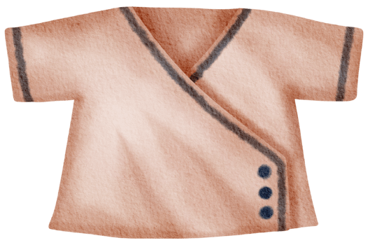 Baby clothes watercolor hand paint png