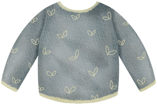 Baby clothes watercolor hand paint png