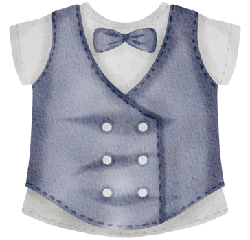 Baby clothes watercolor hand paint png