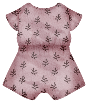 Baby clothes watercolor hand paint png