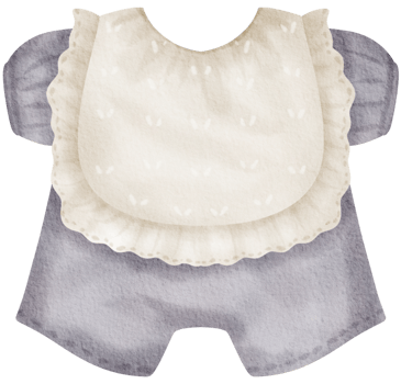 Baby clothes watercolor hand paint png