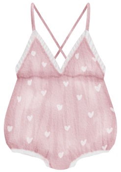 Baby clothes watercolor hand paint png