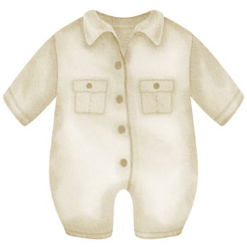Baby clothes watercolor hand paint png