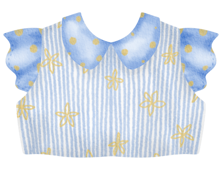 Baby clothes watercolor hand paint png