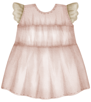 Baby clothes watercolor hand paint png