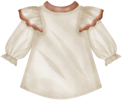 Baby clothes watercolor hand paint png
