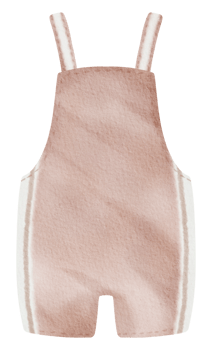 Baby clothes watercolor hand paint png