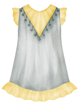 Baby clothes watercolor hand paint png