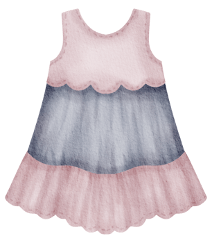 Baby clothes watercolor hand paint png