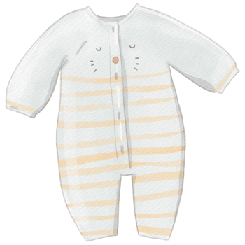 New born baby accessory watercolor png