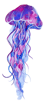 Under the sea animal watercolor png