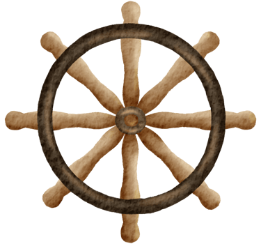 Nautical watercolor marine life hand painted png