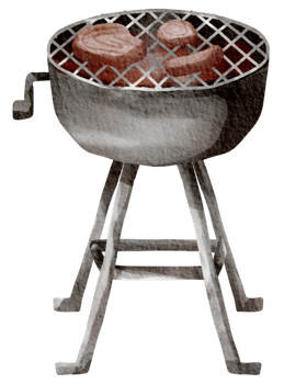 Camping outdoor watercolor png