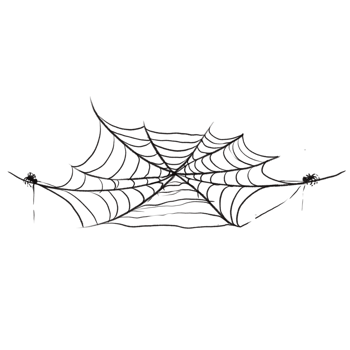 Spider web speech bubble png