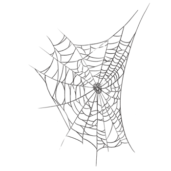 Spider web speech bubble png