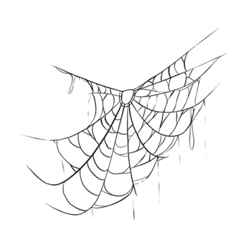 Spider web speech bubble png