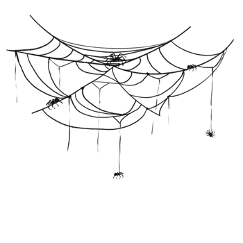 Spider web speech bubble png