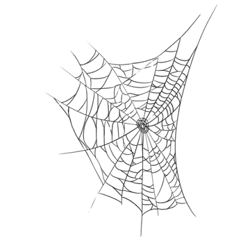 Spider web speech bubble png