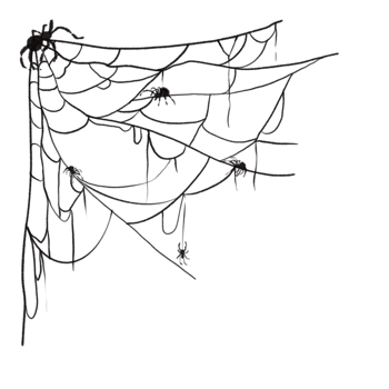 Spider web speech bubble png