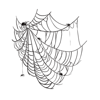 Spider web speech bubble png