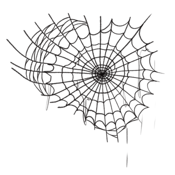 Spider web speech bubble png