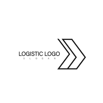 logistic logo design symbol vector