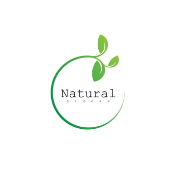 nature logo natural green vector