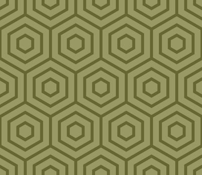 OLIVE SEAMLESS VECTOR BACKGROUND WITH HEXAGONS