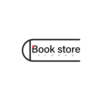 book logo design symbol vector
