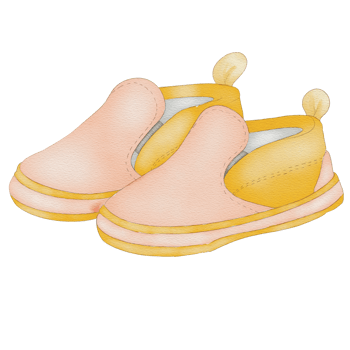 beautiful watercolor newborn shoes png