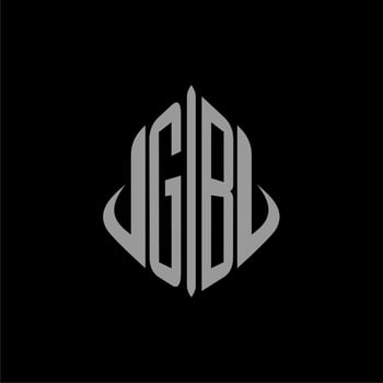 GB initial monogram real estate with building design vector